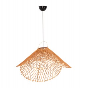 ΦΩΤΙΣΤΙΚΟ ΟΡΟΦΗΣ ΚΡΕΜΑΣΤΟ RATTAN ΣΕ ΜΠΕΖ ΤΗΣ ΑΜΜΟΥ ΧΡΩΜΑ Φ58,5x31Yεκ