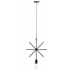 ΦΩΤΙΣΤΙΚΟ ΟΡΟΦΗΣ ΚΡΕΜΑΣΤΟ ΜΑΥΡΟ ΜΕΤΑΛΛΟ ΑΣΤΕΡΙ 34x40x106Υεκ.