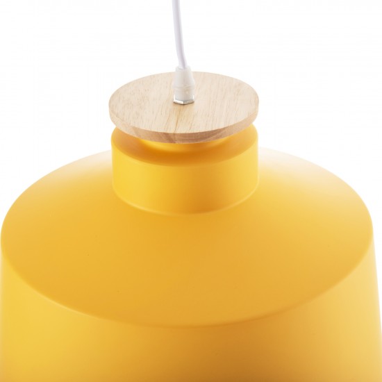 ΦΩΤΙΣΤΙΚΟ ΟΡΟΦΗΣ ΚΡΕΜΑΣΤΟ ΜΕΤΑΛΛΙΚΟ ΚΙΤΡΙΝΟ ΚΑΠΕΛΟ Φ30x123,5Υεκ