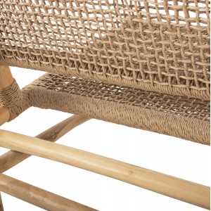 ΚΑΝΑΠΕΣ ΕΞΩΤ.ΧΩΡΟΥ 2-ΘΕΣΙΟΣ LONDER ΞΥΛΟ ΤΕΑΚ ΚΑΙ ΣΥΝΘΕΤΙΚΟ RATTAN TWISTED 120x75x78Y