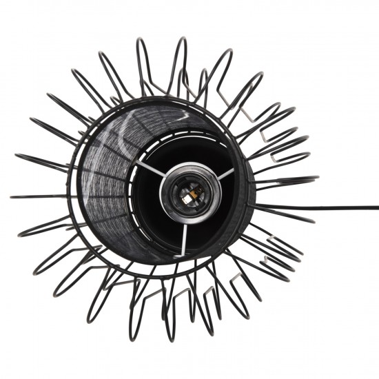 ΦΩΤΙΣΤΙΚΟ ΟΡΟΦΗΣ ΚΡΕΜΑΣΤΟ ΜΑΥΡΟ ΜΕΤΑΛΛΟ-ΛΕΥΚΟ ΥΦΑΣΜΑ Φ24x130Υεκ.