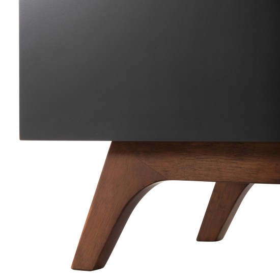 ΜΠΟΥΦΕΣ PREDA MDF ΜΕ ΚΑΡΥΔΙ & ΣΚΟΥΡΟ ΓΚΡΙ ΚΑΠΛΑΜΑ 167x28-40x80Υεκ.