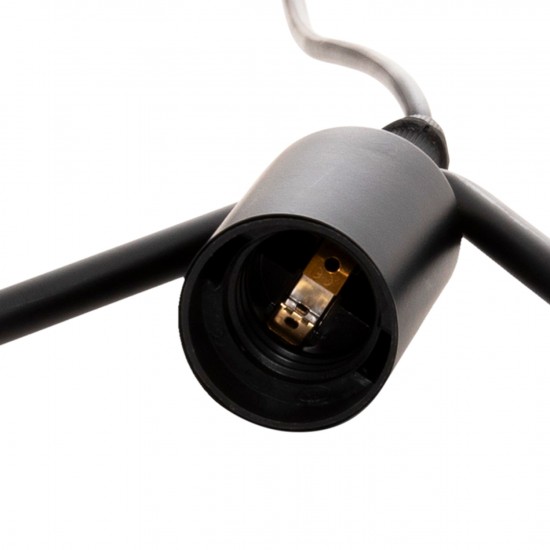 ΦΩΤΙΣΤΙΚΟ ΟΡΟΦΗΣ ΚΡΕΜΑΣΤΟ ΜΑΥΡΟ ΜΕΤΑΛΛΙΚΟ ΤΡΙΓΩΝΟ 38x132Υεκ.