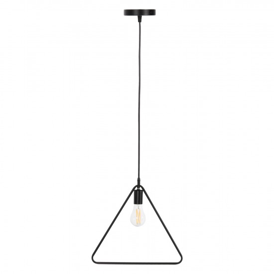 ΦΩΤΙΣΤΙΚΟ ΟΡΟΦΗΣ ΚΡΕΜΑΣΤΟ ΜΑΥΡΟ ΜΕΤΑΛΛΙΚΟ ΤΡΙΓΩΝΟ 38x132Υεκ.