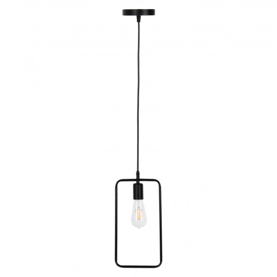 ΦΩΤΙΣΤΙΚΟ ΟΡΟΦΗΣ ΚΡΕΜΑΣΤΟ ΜΑΥΡΟ ΜΕΤΑΛΛΙΚΟ ΟΡΘΟΓΩΝΙΟ 17,5x133Υεκ.