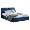 ΚΡΕΒΑΤΙ KENDRA ΒΕΛΟΥΔΟ ΜΠΛΕ ΚΑΙ ΑΠΟΘΗΚΕΥΤΙΚΟ ΧΩΡΟ 160x200 εκ.