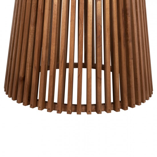 ΤΡΑΠΕΖΙ ΤΡΑΠΕΖΑΡΙΑΣ FRANTZ ΜΑΣΙΦ MINDI ΞΥΛΟ ΣΕ ΦΥΣΙΚΟ Φ150x75Υεκ.