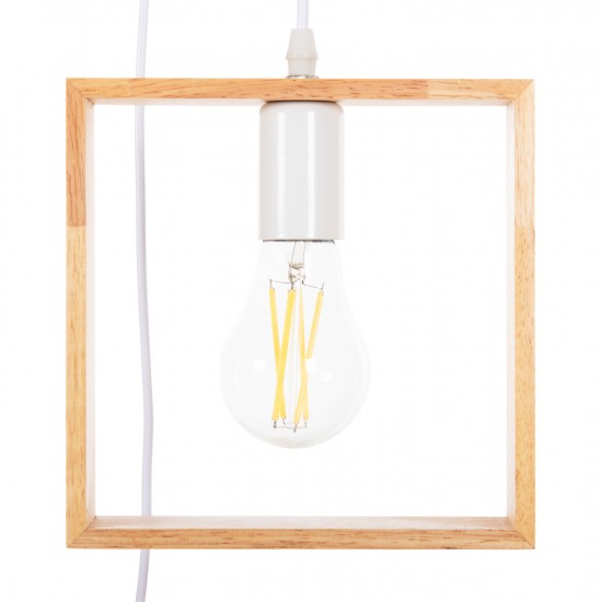 ΦΩΤΙΣΤΙΚΟ ΟΡΟΦΗΣ ΚΡΕΜΑΣΤΟ ΤΡΙΦΩΤΟ ΞΥΛΙΝΑ ΓΕΩΜΕΤΡΙΚΑ ΣΧΗΜΑΤΑ