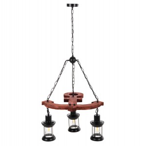 ΦΩΤΙΣΤΙΚΟ ΟΡΟΦΗΣ 3-ΦΩΤΟ ΞΥΛΟ-ΜΕΤΑΛΛΟ-ΓΥΑΛΙ 115Υ εκ.