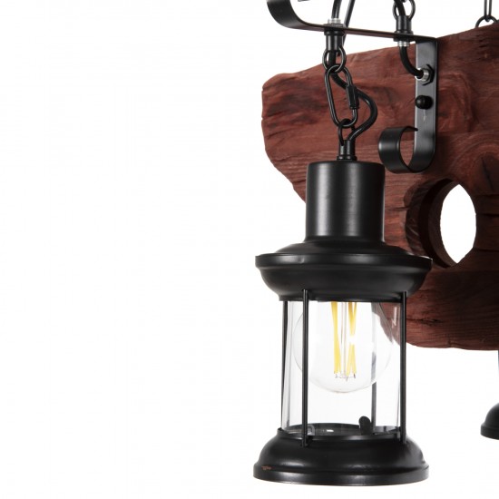 ΦΩΤΙΣΤΙΚΟ ΟΡΟΦΗΣ 6-ΦΩΤΟ ΚΡΕΜΑΣΤΟ ΞΥΛΟ-ΜΕΤΑΛΛΟ-ΓΥΑΛΙ 116Υεκ