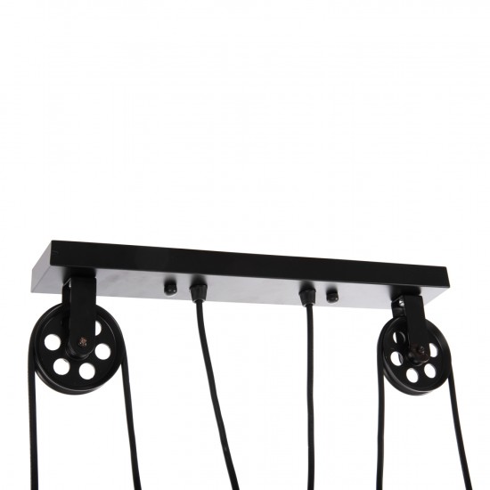 ΦΩΤΙΣΤΙΚΟ ΟΡΟΦΗΣ 3-ΦΩΤΟ ΜΕΤΑΛΛΟ ΣΕ ΜΑΥΡΟ ΧΡΩΜΑ 91x91x95,5Υεκ