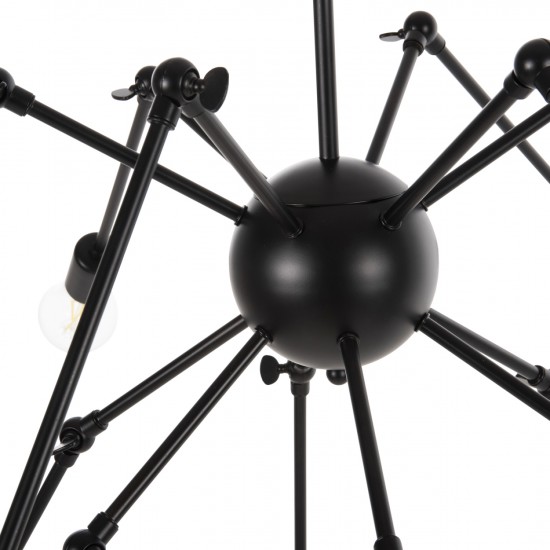 ΦΩΤΙΣΤΙΚΟ ΟΡΟΦΗΣ 12-ΦΩΤΟ ΜΑΥΡΟΙ ΜΕΤΑΛΛΙΚΟΙ ΑΡΘΡΩΤΟΙ ΒΡΑΧΙΟΝΕΣ Φ92x120Υεκ