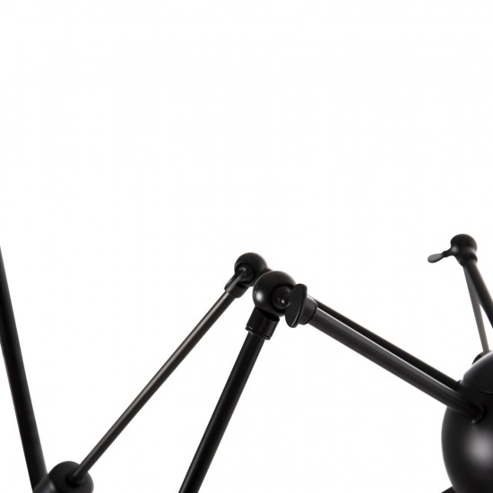 ΦΩΤΙΣΤΙΚΟ ΟΡΟΦΗΣ 12-ΦΩΤΟ ΜΑΥΡΟΙ ΜΕΤΑΛΛΙΚΟΙ ΑΡΘΡΩΤΟΙ ΒΡΑΧΙΟΝΕΣ Φ92x120Υεκ