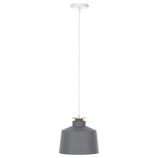 ΦΩΤΙΣΤΙΚΟ ΟΡΟΦΗΣ ΚΡΕΜΑΣΤΟ ΓΚΡΙ ΚΑΠΕΛΟ ΑΛΟΥΜΙΝΙΟΥ Φ30x123,5Υεκ