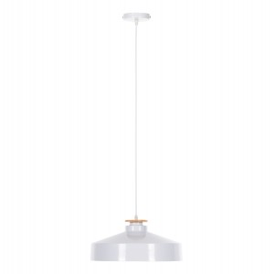 ΦΩΤΙΣΤΙΚΟ ΟΡΟΦΗΣ ΚΡΕΜΑΣΤΟ ΛΕΥΚΟ ΜΕΤΑΛΛΙΚΟ ΚΑΠΕΛΟ Φ40x116Υεκ