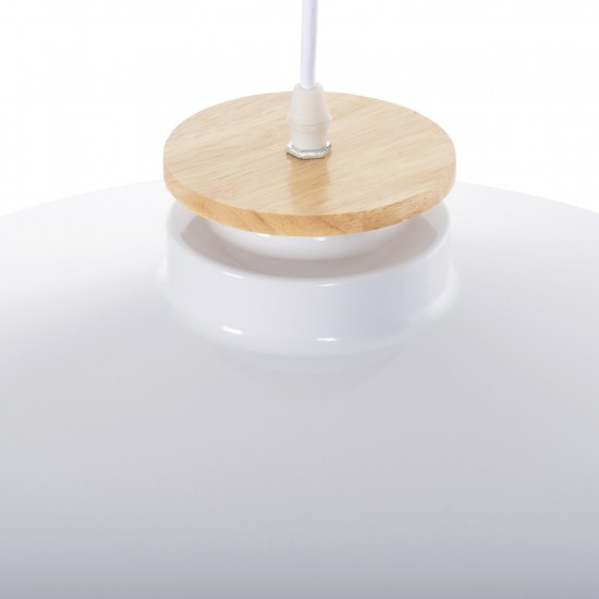 ΦΩΤΙΣΤΙΚΟ ΟΡΟΦΗΣ ΚΡΕΜΑΣΤΟ ΛΕΥΚΟ ΜΕΤΑΛΛΙΚΟ ΚΑΠΕΛΟ Φ40x116Υεκ