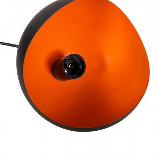 ΦΩΤΙΣΤΙΚΟ ΟΡΟΦΗΣ 3-ΦΩΤΟ ΜΕΤΑΛΛΙΚΕΣ ΣΦΑΙΡΕΣ ΜΑΥΡΟ-ΠΟΡΤΟΚΑΛΙ Φ20x112Υ