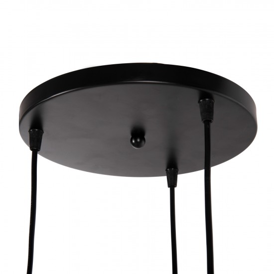 ΦΩΤΙΣΤΙΚΟ ΟΡΟΦΗΣ 3-ΦΩΤΟ ΜΕΤΑΛΛΙΚΕΣ ΣΦΑΙΡΕΣ ΜΑΥΡΟ-ΠΟΡΤΟΚΑΛΙ Φ20x112Υ