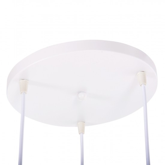 ΦΩΤΙΣΤΙΚΟ ΟΡΟΦΗΣ 3-ΦΩΤΟ ΜΕΤΑΛΛΙΚΕΣ ΣΦΑΙΡΕΣ ΛΕΥΚΟ-ΠΟΡΤΟΚΑΛΙ Φ20x112Υ