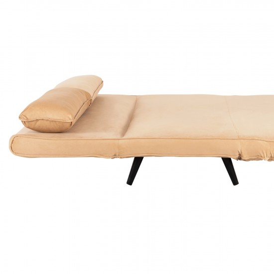 ΚΑΝΑΠΕΣ ΚΡΕΒΑΤΙ 2 ΑΤΟΜΩΝ ASMA ΜΕ ΒΕΛΟΥΔΟ ΜΠΕΖ 140x80x77Yεκ.