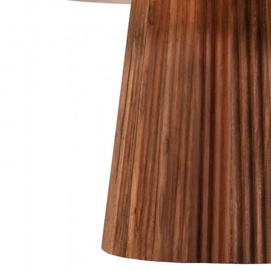 ΤΡΑΠΕΖΙ ΣΑΛΟΝΙΟΥ ΣΤΡΟΓΓΥΛΟ GROOT ΜΑΣΙΦ ΑΚΑΚΙΑ ΦΥΣΙΚΟ ΧΡΩΜΑ Φ80x48Υεκ.