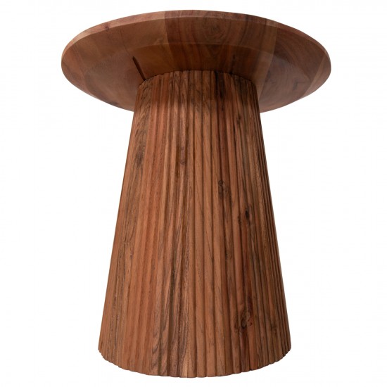 ΒΟΗΘΗΤΙΚΟ ΤΡΑΠΕΖΑΚΙ ΣΤΡΟΓΓΥΛΟ GROOT ΜΑΣΙΦ ΑΚΑΚΙΑ- ΦΥΣΙΚΟ Φ45x44Υεκ.