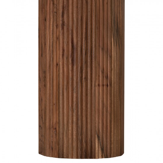 ΤΡΑΠΕΖΙ ΣΑΛΟΝΙΟΥ ΣΤΡΟΓΓΥΛΟ RAJJEH ΜΑΣΙΦ ΑΚΑΚΙΑ ΦΥΣΙΚΟ ΧΡΩΜΑ Φ50x60Υεκ.