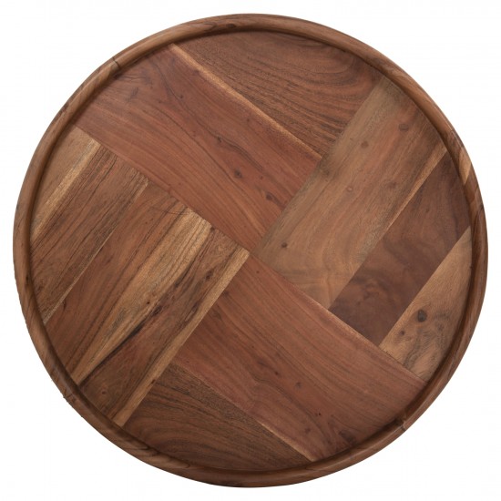 ΤΡΑΠΕΖΙ ΣΑΛΟΝΙΟΥ ΣΤΡΟΓΓΥΛΟ RAJJEH ΜΑΣΙΦ ΑΚΑΚΙΑ ΦΥΣΙΚΟ ΧΡΩΜΑ Φ60x45Υεκ.