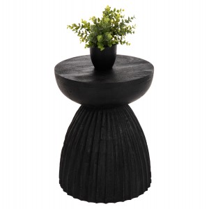 ΣΚΑΜΠΟ ΣΤΡΟΓΓΥΛΟ SCALLOP ΜΑΣΙΦ MANGO ΣΕ ΣΕ ΜΑΥΡΟ ΧΡΩΜΑ Φ35x45Υεκ.