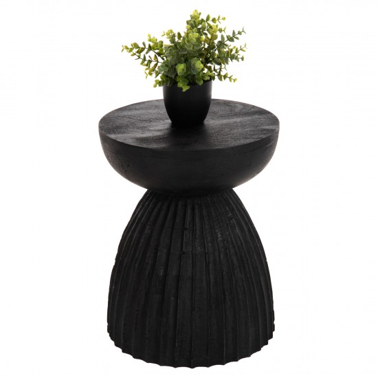 ΣΚΑΜΠΟ ΣΤΡΟΓΓΥΛΟ SCALLOP ΜΑΣΙΦ MANGO ΣΕ ΣΕ ΜΑΥΡΟ ΧΡΩΜΑ Φ35x45Υεκ.