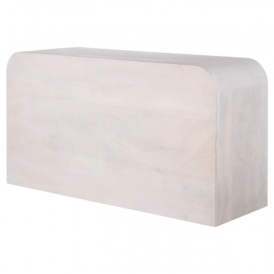 ΜΠΟΥΦΕΣ HANDYR ΜΑΣΙΦ ΞΥΛΟ MANGO ΣΕ ΛΕΥΚΟ ΧΡΩΜΑ 165x35x75Yεκ.