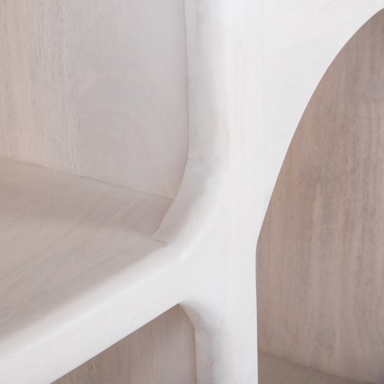 ΜΠΟΥΦΕΣ HANDYR ΜΑΣΙΦ ΞΥΛΟ MANGO ΣΕ ΛΕΥΚΟ ΧΡΩΜΑ 165x35x75Yεκ.