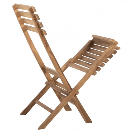 ΣΕΤ 3ΤΜΧ ΕΞΩΤ.ΧΩΡΟΥ ΠΤΥΣΣΟΜΕΝΟ KENDYR ΜΑΣΙΦ TEAK ΞΥΛΟ-ΦΥΣΙΚΟ 46x50x88,5Υ