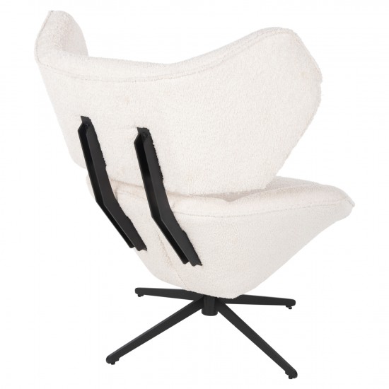 ΠΟΛΥΘΡΟΝΑ ΠΕΡΙΣΤΡΕΦΟΜΕΝΗ BRYLL ΕΚΡΟΥ ΜΠΟΥΚΛΕ-ΜΑΥΡΗ ΒΑΣΗ 86x90x97Υεκ.