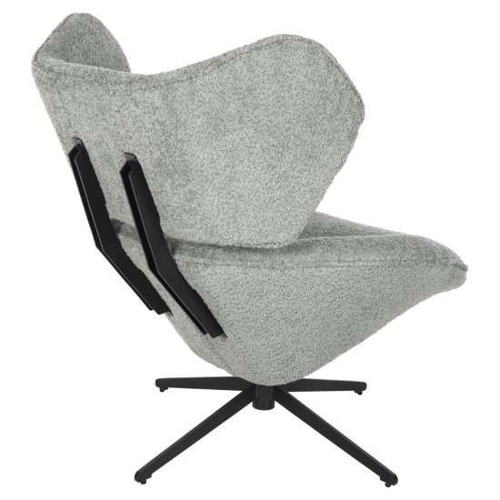 ΠΟΛΥΘΡΟΝΑ ΠΕΡΙΣΤΡΕΦΟΜΕΝΗ BRYLL ΦΥΣΤΙΚΙ ΜΠΟΥΚΛΕ-ΜΑΥΡΗ ΒΑΣΗ 86x90x97Υεκ.