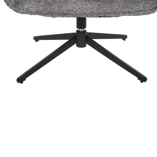 ΠΟΛΥΘΡΟΝΑ ΠΕΡΙΣΤΡΕΦΟΜΕΝΗ BRYLL ΓΚΡΙ ΜΠΟΥΚΛΕ-ΜΑΥΡΗ ΒΑΣΗ 86x90x97Υεκ.