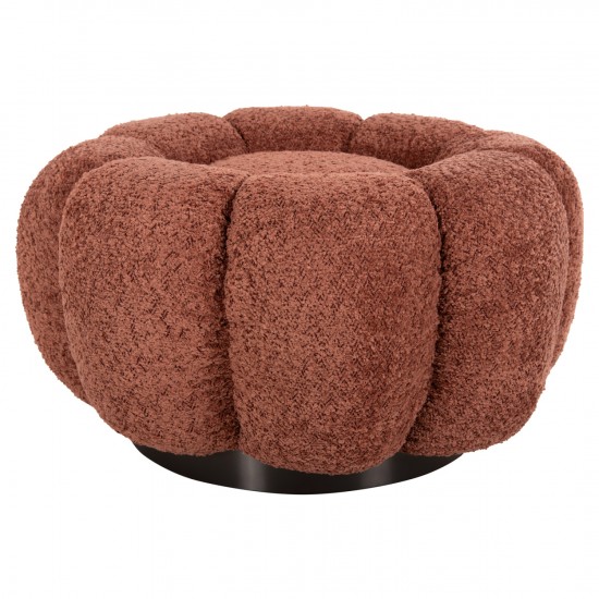 ΣΚΑΜΠΟ ΣΤΡΟΓΓΥΛΟ KRIPP ΡΟΖ ΜΠΟΥΚΛΕ-ΜΑΥΡΗ ΜΕΤΑΛΛΙΚΗ ΒΑΣΗ Φ60x31Υεκ.