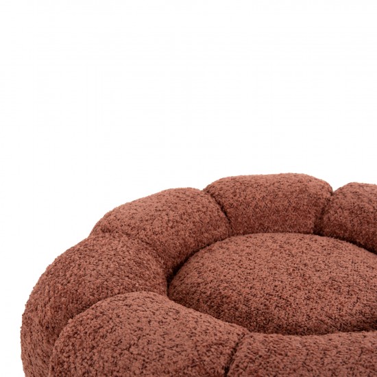 ΣΚΑΜΠΟ ΣΤΡΟΓΓΥΛΟ KRIPP ΡΟΖ ΜΠΟΥΚΛΕ-ΜΑΥΡΗ ΜΕΤΑΛΛΙΚΗ ΒΑΣΗ Φ60x31Υεκ.