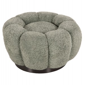 ΣΚΑΜΠΟ ΣΤΡΟΓΓΥΛΟ KRIPP ΦΥΣΤΙΚΙ ΜΠΟΥΚΛΕ-ΜΑΥΡΗ ΜΕΤΑΛΛΙΚΗ ΒΑΣΗ Φ60x31Υεκ.