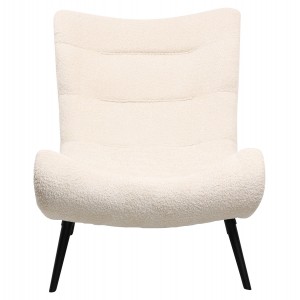 ΠΟΛΥΘΡΟΝΑ BRYM ΕΚΡΟΥ ΜΠΟΥΚΛΕ ΥΦΑΣΜΑ-ΜΑΥΡΑ ΞΥΛΙΝΑ ΠΟΔΙΑ 97x80x100Υ εκ.