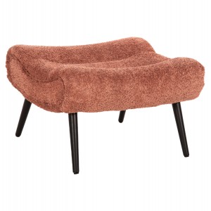 ΣΚΑΜΠΟ-ΥΠΟΠΟΔΙΟ KEMBA ΡΟΖ ΜΠΟΥΚΛΕ-ΜΑΥΡΑ ΞΥΛΙΝΑ ΠΟΔΙΑ 68X58X40Υ εκ.