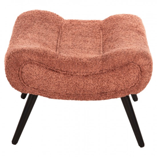 ΣΚΑΜΠΟ-ΥΠΟΠΟΔΙΟ KEMBA ΡΟΖ ΜΠΟΥΚΛΕ-ΜΑΥΡΑ ΞΥΛΙΝΑ ΠΟΔΙΑ 68X58X40Υ εκ.