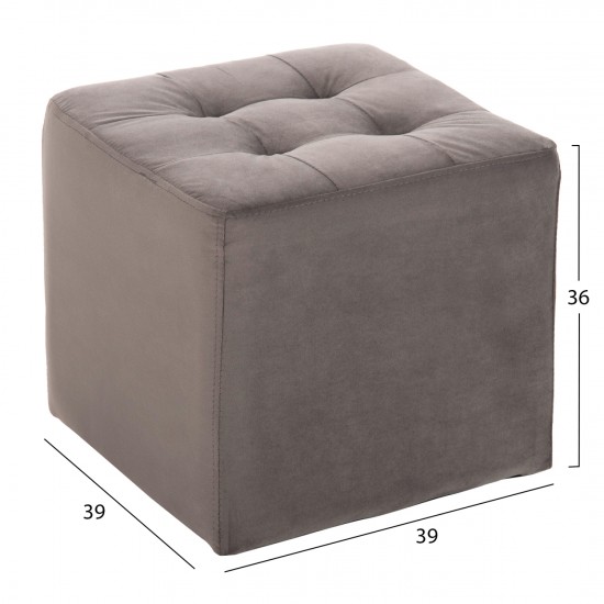 ΣΚΑΜΠΩ PUNK ΓΚΡΙ ΒΕΛΟΥΔΟ 39Χ39Χ36Υεκ.