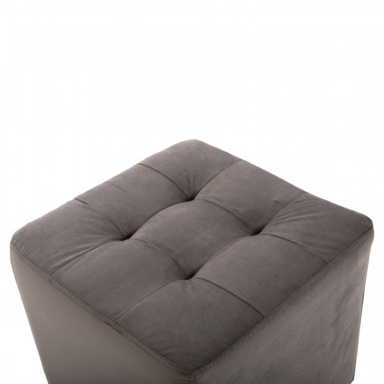 ΣΚΑΜΠΩ PUNK ΓΚΡΙ ΒΕΛΟΥΔΟ 39Χ39Χ36Υεκ.