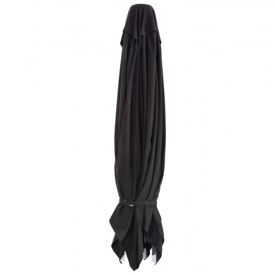 ΟΜΠΡΕΛΑ ΕΠΑΓΓΕΛΜΑΤΙΚΗ ALU 2.20x2.20 ΜΑΥΡΟ ΠΑΝΙ ΑΚΡΥΛΙΚΟ 8ΑΚΤΙΝΕΣ