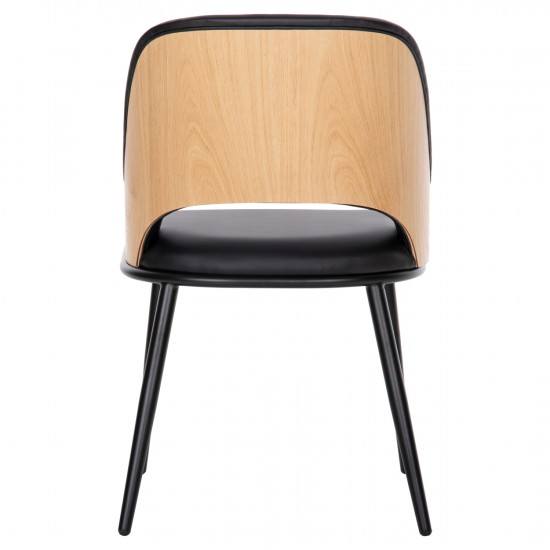 ΚΑΡΕΚΛΑ DELF PU ΜΑΥΡΟ-ΜΑΥΡΑ ΜΕΤΑΛ. ΠΟΔΙΑ-ΞΥΛΙΝΗ ΠΛΑΤΗ ΦΥΣΙΚΟ 48x55x76Υεκ.