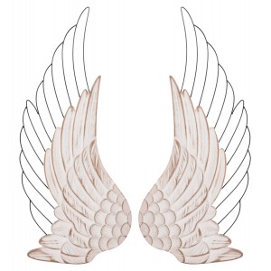 ΔΙΑΚΟΣΜΗΤΙΚΟ ΤΟΙΧΟΥ ΦΤΕΡΑ MDF ΣΕ ΛΕΥΚΟ-ΜΑΥΡΟ ΜΕΤΑΛΛΟ 39x1,5x92Υ εκ.