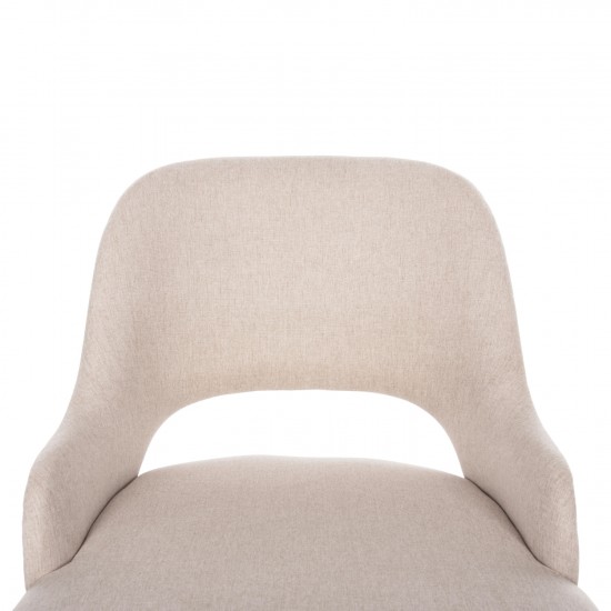 ΚΑΡΕΚΛΑ DELF ΜΠΕΖ ΥΦΑΣΜΑ-ΜΑΥΡΑ ΜΕΤΑΛ. ΠΟΔΙΑ-ΞΥΛΙΝΗ ΠΛΑΤΗ ΟΑΚ 48x55x76Υ