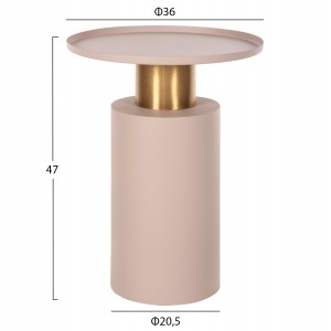 ΒΟΗΘΗΤΙΚΟ ΤΡΑΠΕΖΑΚΙ PUNJAB ΜΕΤΑΛΛΟ ΣΕ ΕΚΡΟΥ-ΧΡΥΣΟΧΑΛΚΙΝΟ Φ36x47Υεκ.