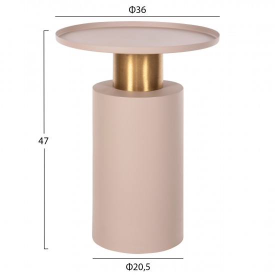 ΒΟΗΘΗΤΙΚΟ ΤΡΑΠΕΖΑΚΙ PUNJAB ΜΕΤΑΛΛΟ ΣΕ ΕΚΡΟΥ-ΧΡΥΣΟΧΑΛΚΙΝΟ Φ36x47Υεκ.